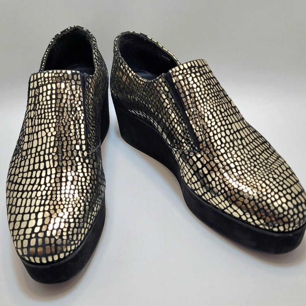 Surface To Air, leather, Gold Flatbush V2 loafers , size 38/ 7.5